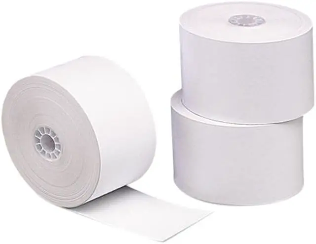 Main image of PM Company One-Ply Thermal Cash Register/Point of Sale Roll, 1.75"x230 ft, White, 10/Pack