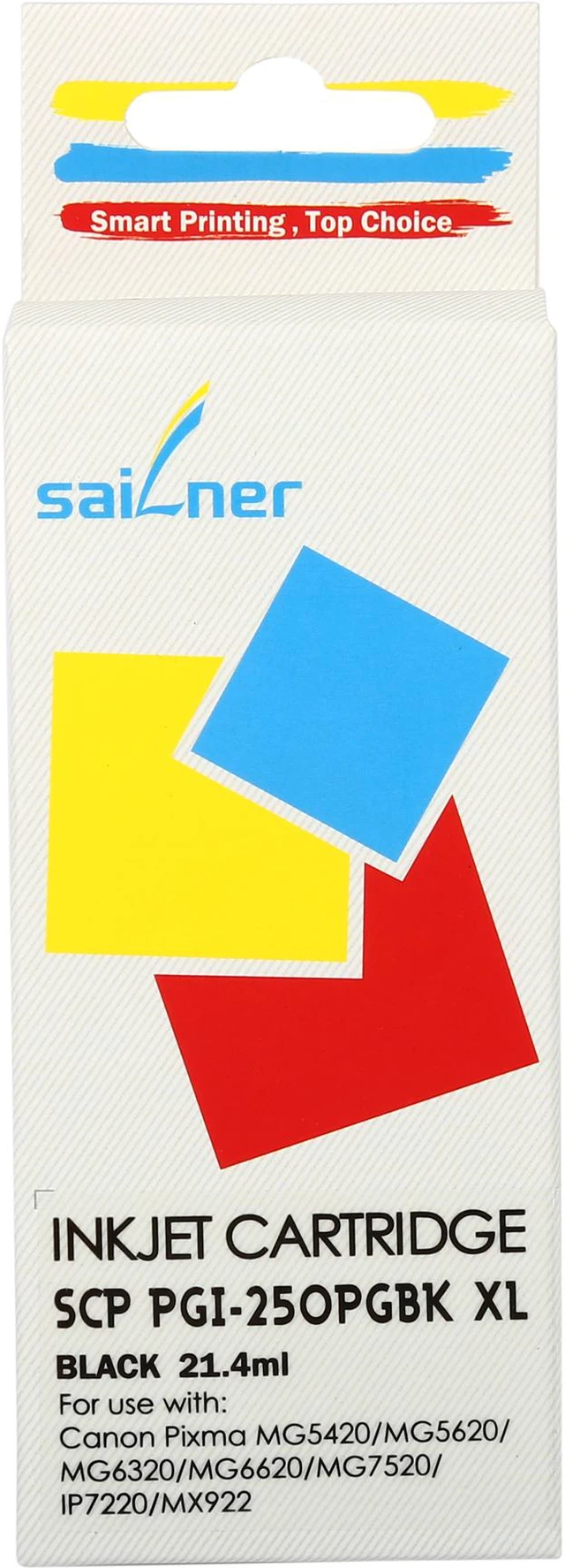 Scp Ink Sailner Compatible SCP-PGI-250XLBK inkjet Cartridge, alternative for ...