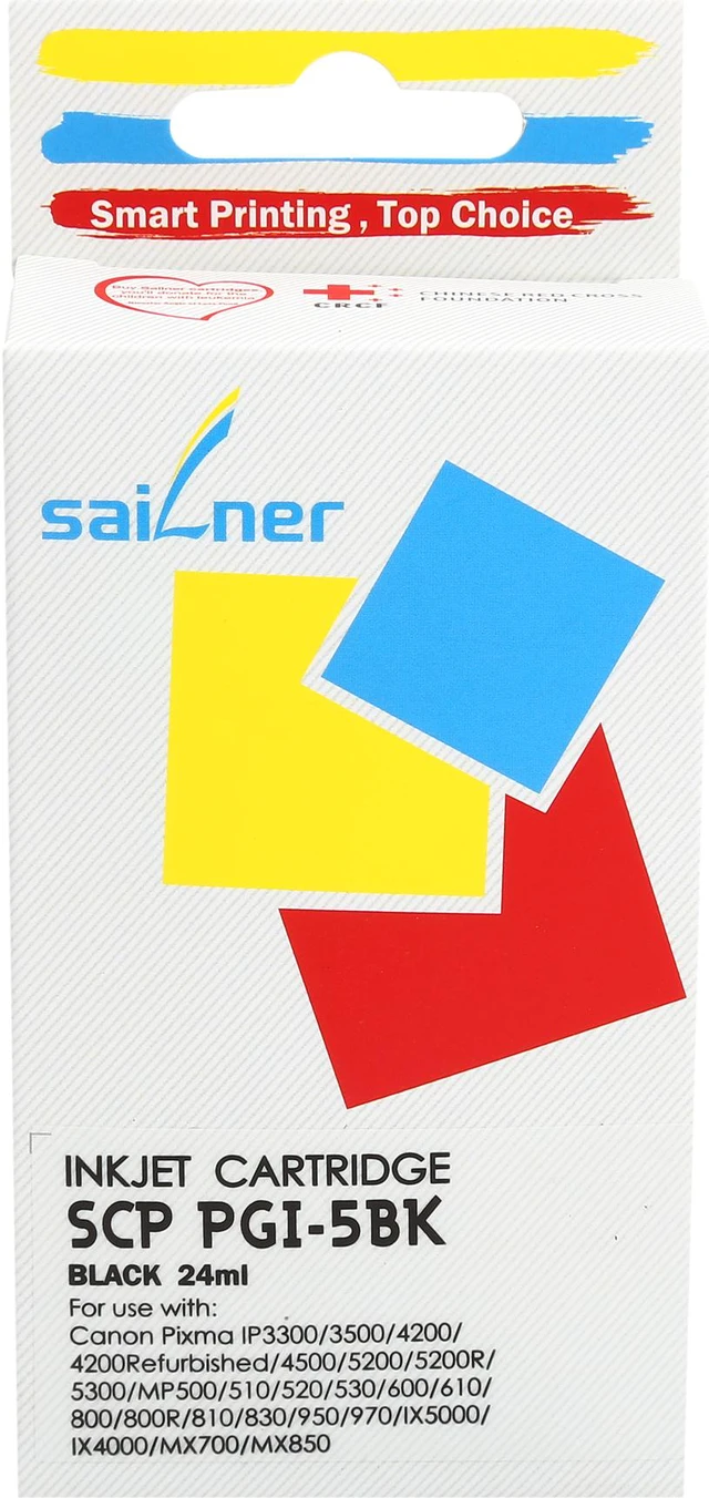 Scp Ink Sailner Compatible SCP PGI-5BK inkjet Cartridge, Cartridge for Canon ...