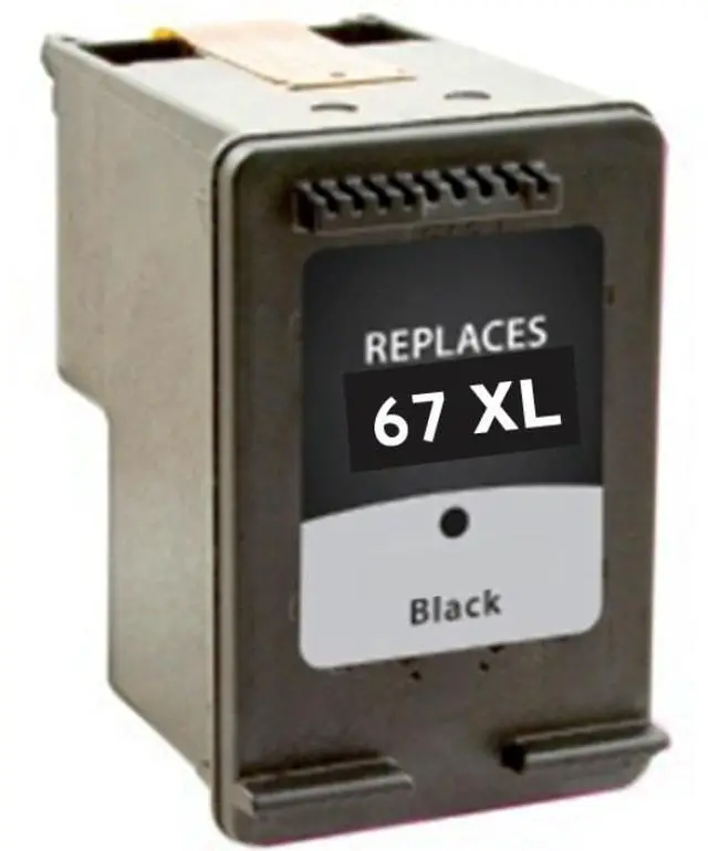 Main image of Premium Remanufactured 3YM57AN /HP 67XL Bk, 3YM59AN/67xxl Bk. High Yield Black Inkjet Cartridge fully compatible with the HP ENVY 6055, 6052, 6058, HP Envy Pro 6455, 6475, 6452, 6458, 6454, HP DeskJet 1255, 2755, 2752, 2732, DeskJet Plus 41