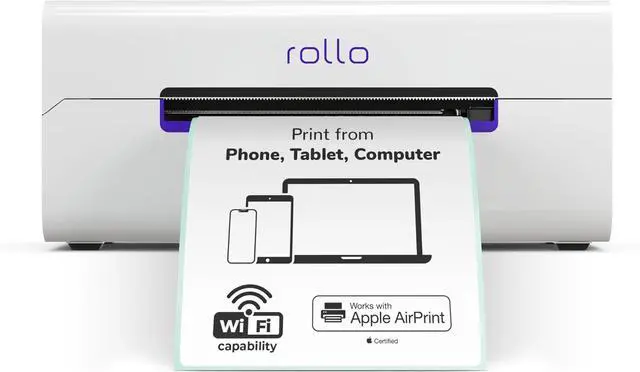 Main image of Rollo X1040 Wireless Shipping Label Printer - Wi-Fi Thermal Label Printer 4x6 for Shipping Packages - AirPrint from iPhone, iPad, Mac - Supports Windows, Chromebook, Android, Linux