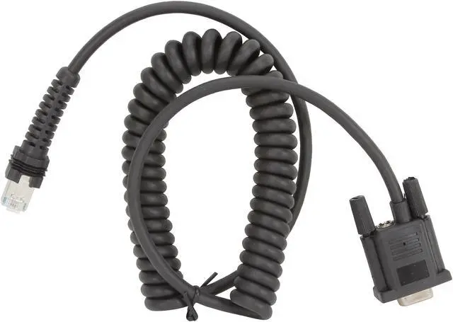 Alt view image 2 of 3 - Datalogic CAB-434 RS232 9-PIN Female Coiled Cable, 8 ft, POT, SK
