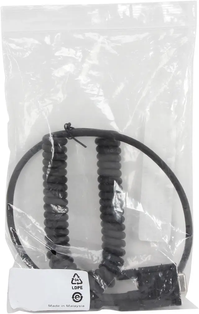 Alt view image 3 of 3 - Datalogic CAB-434 RS232 9-PIN Female Coiled Cable, 8 ft, POT, SK