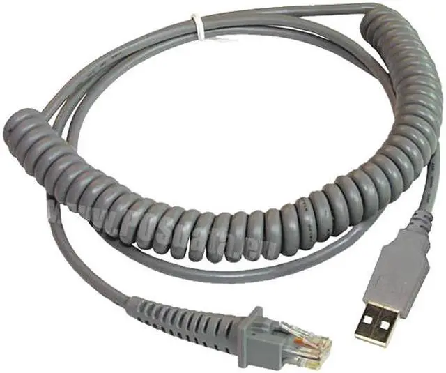 Main image of Datalogic 90A051922 Cab-412 Sh3314, Coiled 9.8' Usb Cable