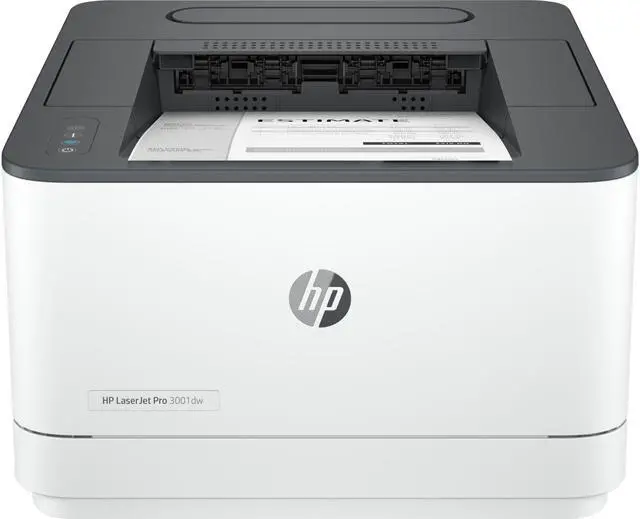 Alt view image 3 of 3 - HP LaserJet Pro 3001dw SMB Monochrome Wireless 802.11b/g/n Laser Printer