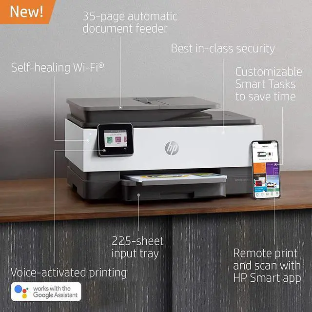 Alt view image 3 of 8 - HP OfficeJet Pro 8022E All-in-One Color Printer, Manufacturer Renewed with 1 year HP Warranty