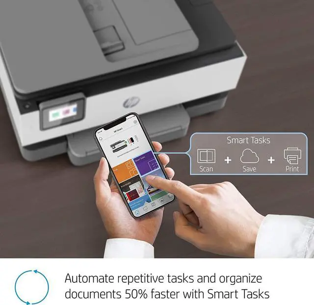 Alt view image 5 of 8 - HP OfficeJet Pro 8022E All-in-One Color Printer, Manufacturer Renewed with 1 year HP Warranty