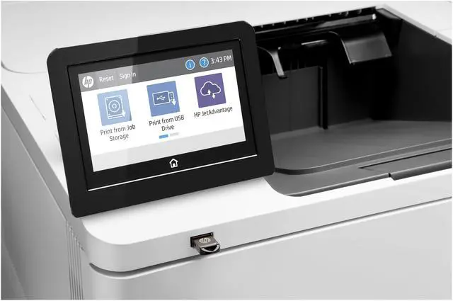 Alt view image 4 of 5 - HP LaserJet Enterprise M612dn Printer - B/W, Duplex, Laser, A4/Legal, 1200x1200 dpi, Up to 75ppm, 650-Sheet Capacity, USB 2.0, Gigabit LAN, USB 2.0 Host - 7PS86A#201