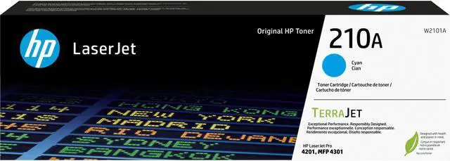Main image of HP 210A Cyan Original LaserJet Toner Cartridge  W2101A