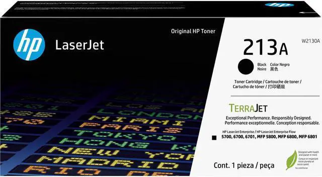 Main image of HP TerraJet 213A Black Printer - Ink Cartridges (Genuine Brands) Black