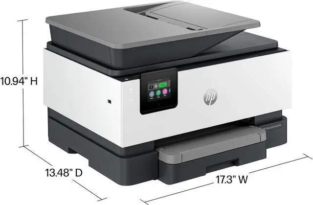Alt view image 5 of 19 - HP OfficeJet Pro 9125e Wireless Color All-in-One Printer with Bonus 3 Months Instant Ink with HP+, Gray, Medium 403X0A#B1H