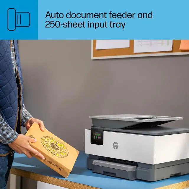 Alt view image 12 of 19 - HP OfficeJet Pro 9125e Wireless Color All-in-One Printer with Bonus 3 Months Instant Ink with HP+, Gray, Medium 403X0A#B1H