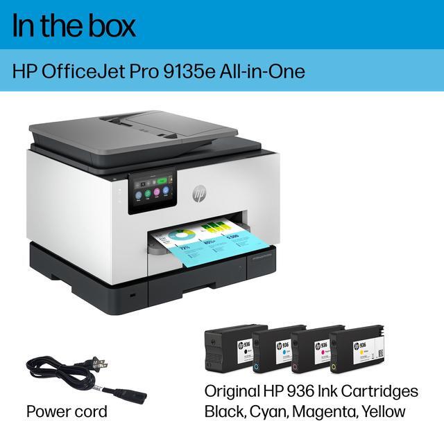 Alt view image 6 of 20 - HP OfficeJet Pro 9135e Wireless All-in-One Printer with Bonus 3-Month Supply of Instant Ink