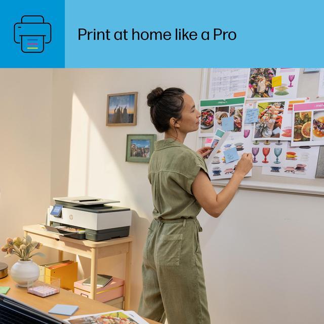 Alt view image 15 of 20 - HP OfficeJet Pro 8139e Wireless All-in-One Color Inkjet Printer, Print, scan, copy, fax, ADF, Duplex printing best for home office, 1 year of  Instant Ink included with HP+ (40Q51A)