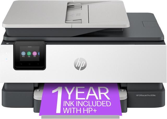 Main image of HP OfficeJet Pro 8139e Wireless All-in-One Color Inkjet Printer, Print, scan, copy, fax, ADF, Duplex printing best for home office, 1 year of  Instant Ink included with HP+ (40Q51A)
