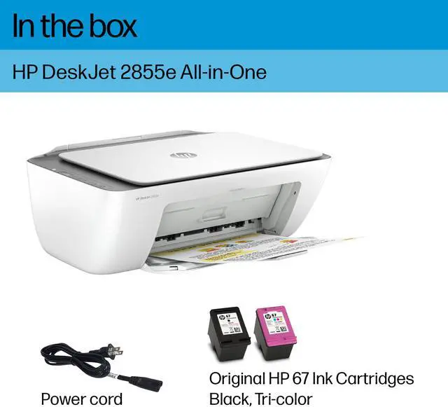 Alt view image 5 of 19 - HP DeskJet 2855e All-in-One Wireless Color Printer