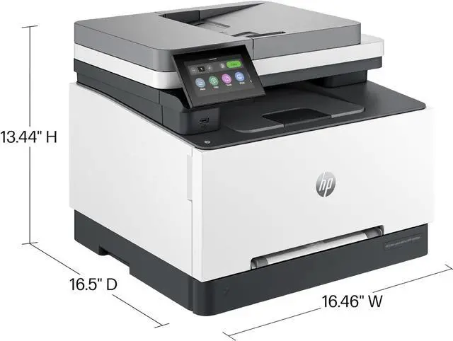 Alt view image 3 of 10 - HP Color Laserjet Pro MFP 3301fdw Wireless All-in-One Color Laser Printer, Office Printer, Scanner, Copier, Fax, ADF, Duplex, Best-for-Office (499Q5F)