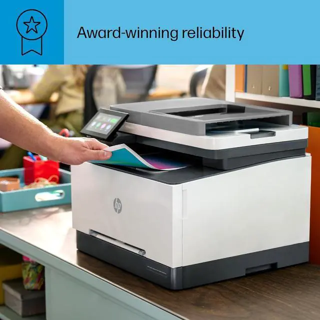 Alt view image 9 of 10 - HP Color Laserjet Pro MFP 3301fdw Wireless All-in-One Color Laser Printer, Office Printer, Scanner, Copier, Fax, ADF, Duplex, Best-for-Office (499Q5F)