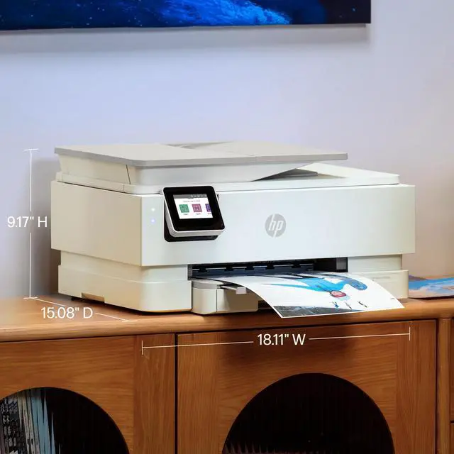 Alt view image 10 of 19 - HP Envy Photo 7975 Up to 15 ppm Black Print Speed 4800 x 1200 dpi Color Print Quality USB / Wi-Fi Thermal Inkjet MFC / All-In-One Color All-in-One Printer