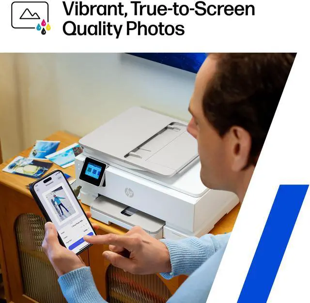 Alt view image 17 of 19 - HP Envy Photo 7975 Up to 15 ppm Black Print Speed 4800 x 1200 dpi Color Print Quality USB / Wi-Fi Thermal Inkjet MFC / All-In-One Color All-in-One Printer