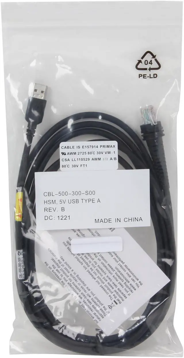 Alt view image 3 of 3 - Honeywell CBL-500-300-S00 USB Data Transfer Cable