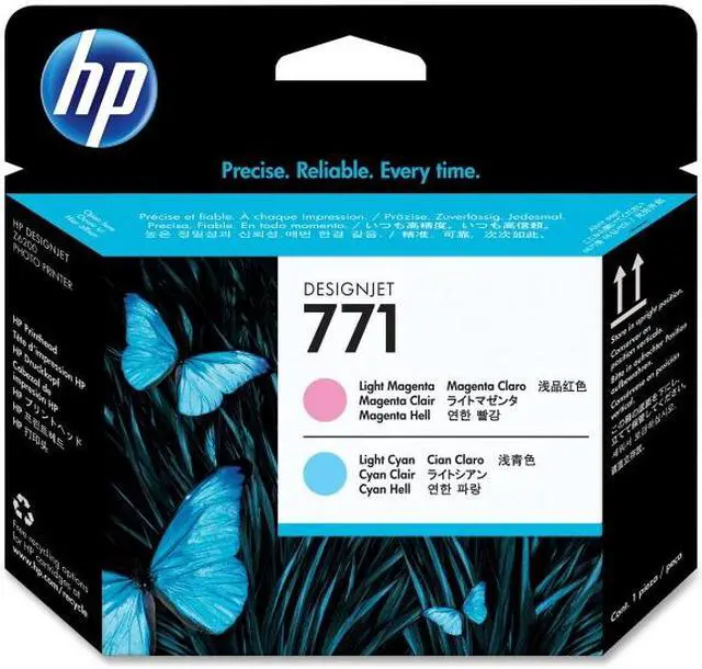 Alt view image 2 of 3 - HP CE019A Light Magenta / Light Cyan Designjet Printhead