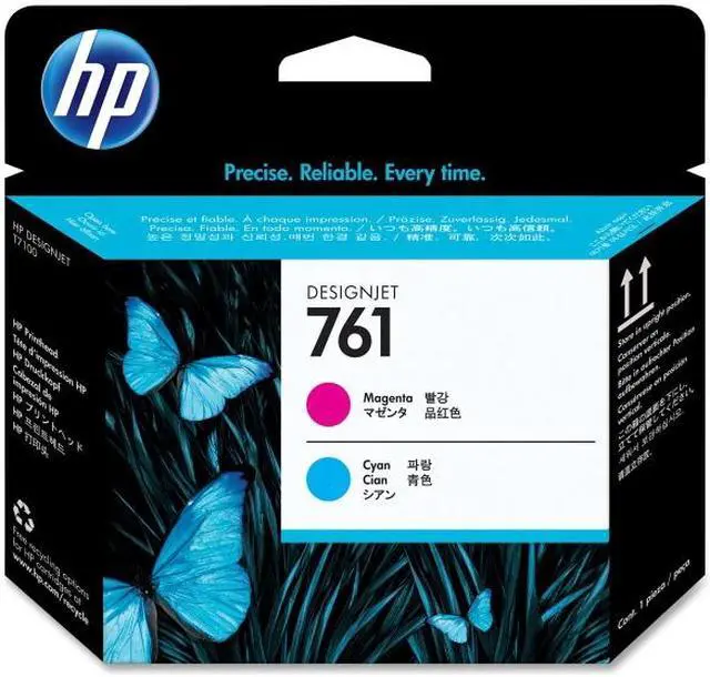 Alt view image 2 of 2 - HP CH646A 761 Magenta/Cyan Designjet Printhead