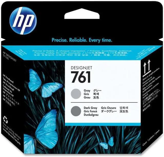 Alt view image 2 of 2 - HP CH647A 761 Gray / Dark Gray Designjet Printhead