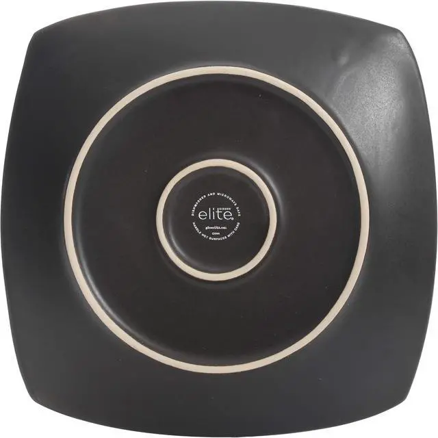 Alt view image 4 of 5 - Gibson Soho Lounge 16 Piece Reactive Glaze Dinnerware Plates, Bowls, & Mugs, Blue