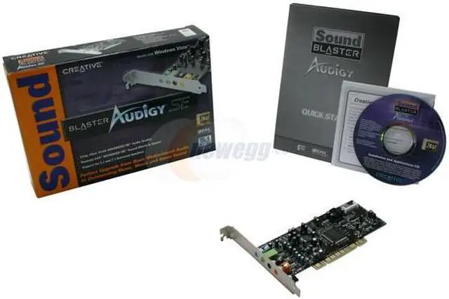 Alt view image 5 of 5 - Creative Sound Blaster Audigy SE 7.1 Channels 24-bit 96KHz PCI Interface Sound Card
