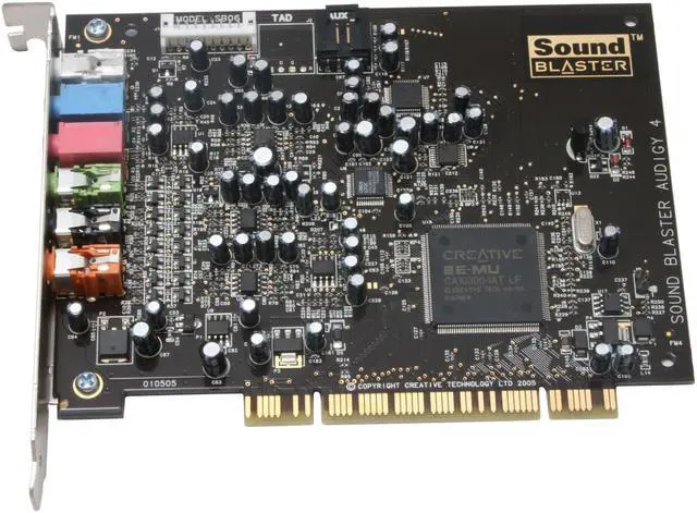Alt view image 3 of 6 - Creative Sound Blaster Audigy 4 SB0610 7.1 Channels 24-bit 192KHz PCI Interface Sound Card