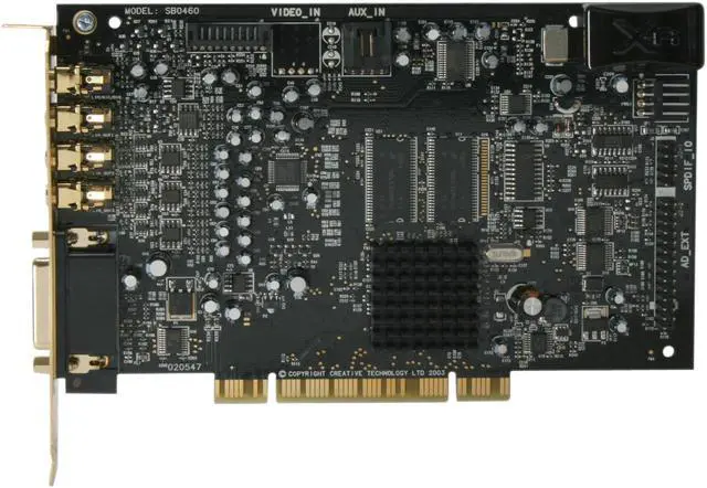 Alt view image 3 of 6 - Creative Sound Blaster X-Fi XtremeGamer Fatal1ty Pro 7.1 Channels 24-bit 192KHz PCI Interface Sound Card