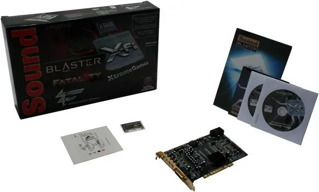 Alt view image 6 of 6 - Creative Sound Blaster X-Fi XtremeGamer Fatal1ty Pro 7.1 Channels 24-bit 192KHz PCI Interface Sound Card
