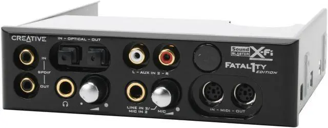 Alt view image 5 of 10 - Creative Sound Blaster X-Fi Platinum Fatal1ty Champion 70SB046A00003 7.1 Channels 24-bit 192KHz PCI Interface Sound Card