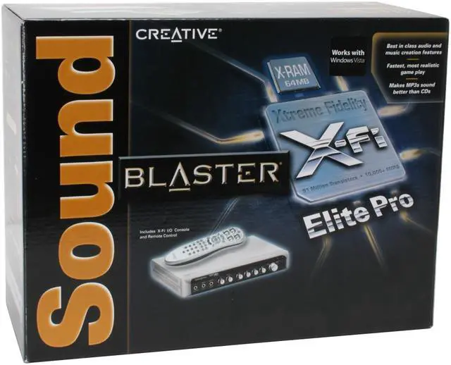 Alt view image 12 of 12 - Creative Sound Blaster X-Fi Elite Pro 70SB055A00000 7.1 Channels 24-bit 192KHz PCI Interface Sound Card (Black/Silver) (Eng)