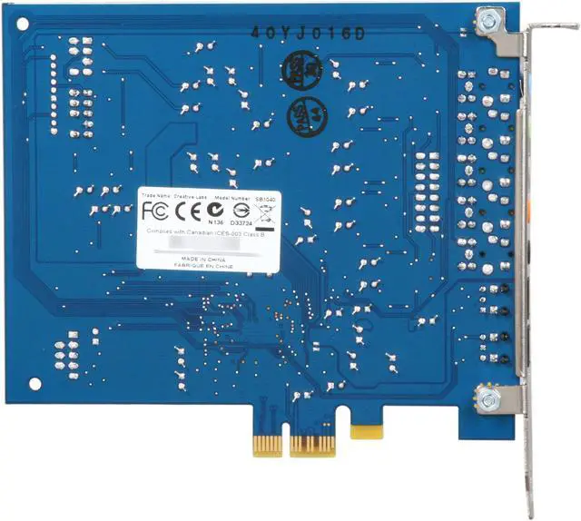 Alt view image 4 of 5 - Creative SB X-Fi Xtreme Audio (70SB104000000) 7.1 Channels 24-bit 96KHz PCI Express x1 Interface Sound Card