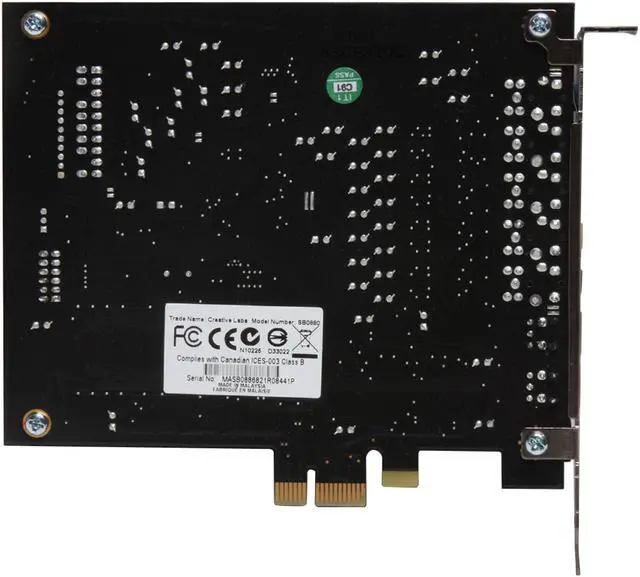 Alt view image 4 of 7 - Creative Sound Blaster X-Fi Titanium Fatal1ty Professional 70SB088600002 7.1 Channels 24-bit 96KHz PCI Express x1 Interface Sound Card