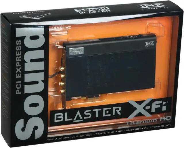 Alt view image 7 of 7 - Creative Sound Blaster X-Fi Titanium HD 24-bit 192KHz PCI Express x1 Interface Sound Card powered by THX TruStudio Pro