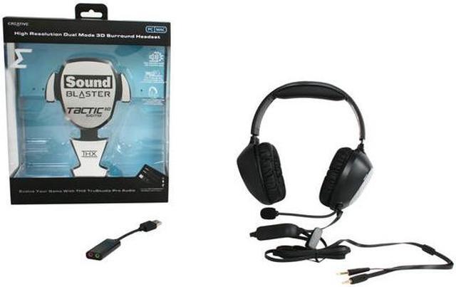 Alt view image 6 of 6 - Creative 70GH014000002 3.5mm / USB2.0 Connector Circumaural Sound Blaster Tactic 3D Sigma Headset