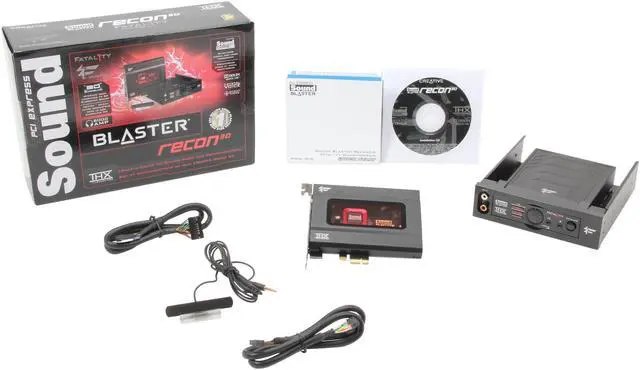 Alt view image 8 of 8 - Creative Sound Blaster Recon3D Fatal1ty Champion (70SB135400000) 5.1 Channels 24-bit 96KHz PCI Express x1 Interface Sound Card with Sound Blaster I/O