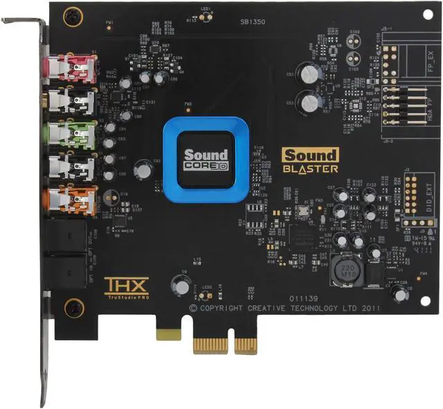 Alt view image 3 of 5 - Creative Sound Blaster Recon3D PCIe (70SB135000000) 5.1 Channels 24-bit 96KHz PCI Express x1 Interface Sound Card