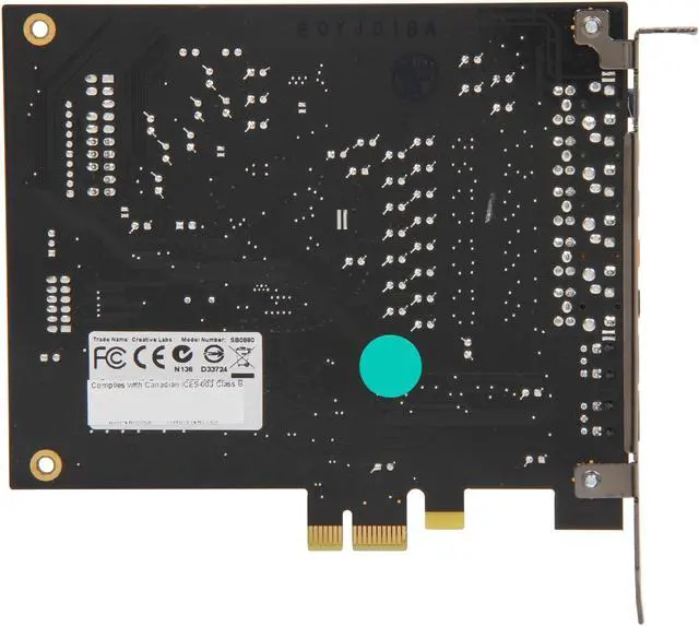Alt view image 4 of 5 - Creative 70SB088000004-8 7.1 Channels 24-bit 96KHz PCI Express 1x Interface Sound Blaster X-Fi Titanium Sound Card