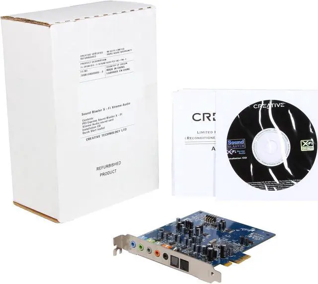 Alt view image 5 of 5 - Creative Sound Blaster X-Fi Xtreme 7.1 Channels 24-bit 96KHz PCI Express x1 Interface Sound Card