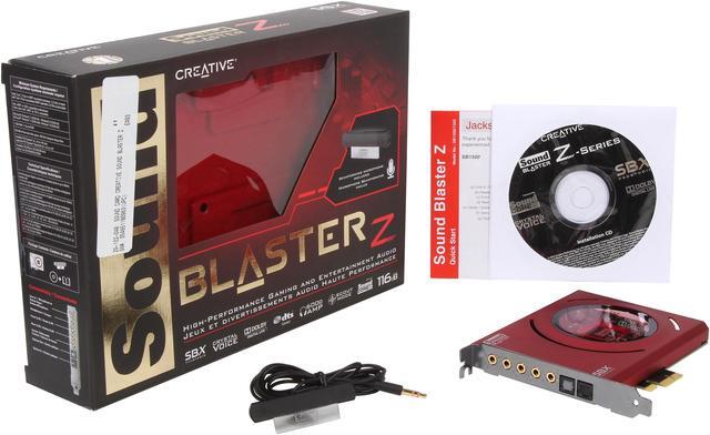 Alt view image 6 of 6 - Creative Sound Blaster Z PCIe 116dB SNR Gaming Sound Card with 600 ohm Headphone Amp and Beamforming Microphone