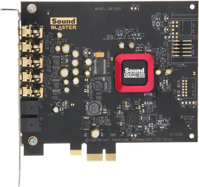 Alt view image 3 of 5 - Creative Sound Blaster Z 70SB150200000 5.1 Channels 24-bit PCI Express (x1, x4 or x16) Interface Sound Card