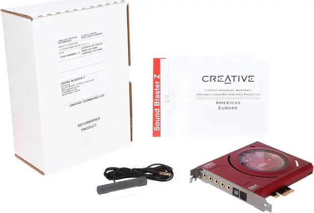 Alt view image 6 of 6 - Creative Sound Blaster Z 5.1 Channels 24-bit 192KHz PCI Express x1 Interface Sound Card