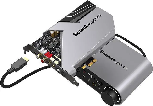 Alt view image 11 of 16 - Creative Sound Blaster AE-9 Sound Card (Metallic Gray)