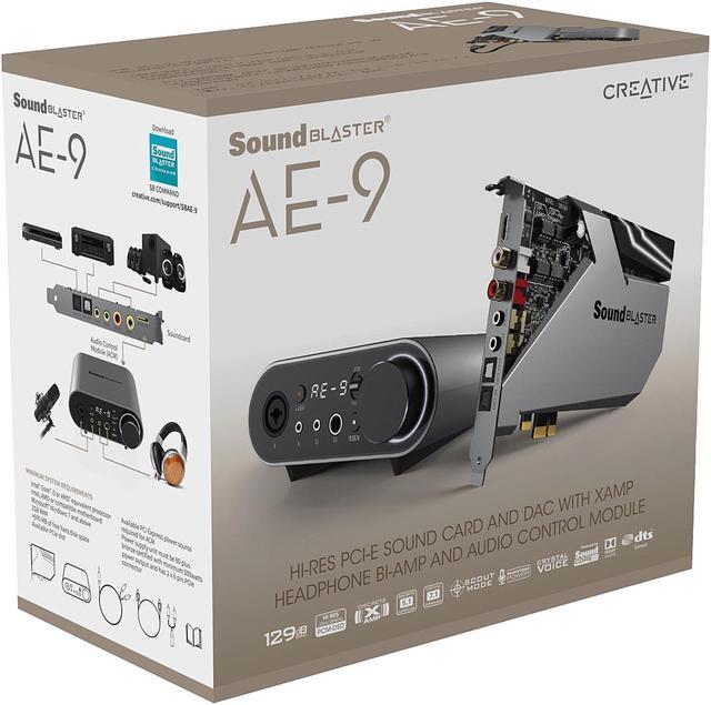 Alt view image 13 of 16 - Creative Sound Blaster AE-9 Sound Card (Metallic Gray)