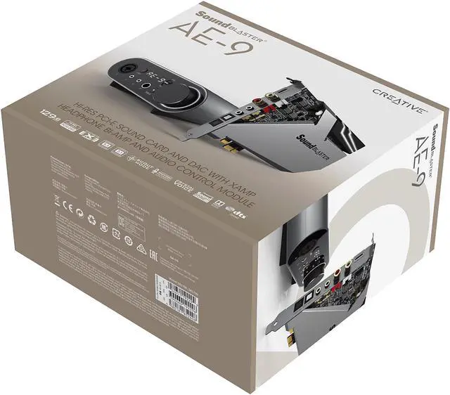 Alt view image 14 of 16 - Creative Sound Blaster AE-9 Sound Card (Metallic Gray)