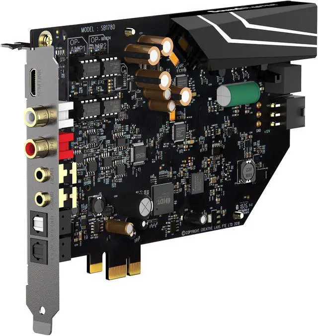 Alt view image 4 of 16 - Creative Sound Blaster AE-9 Sound Card (Metallic Gray)